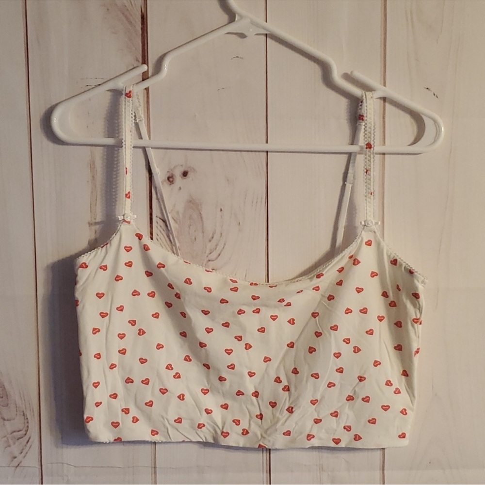 NWT SKIMS VALENTINE EDITION FITS EVERYBODY PICOT TRIM CROPPED CAMI | LARGE - Picture 9 of 15